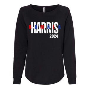 Kamala Harris 2024 Presidential Campaign Typography Graphic Womens California Wash Sweatshirt