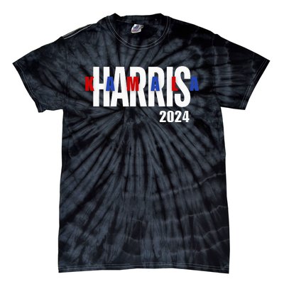 Kamala Harris 2024 Presidential Campaign Typography Graphic Tie-Dye T-Shirt