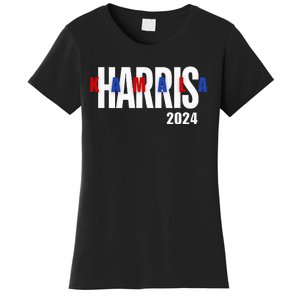 Kamala Harris 2024 Presidential Campaign Typography Graphic Women's T-Shirt