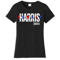 Kamala Harris 2024 Presidential Campaign Typography Graphic Women's T-Shirt