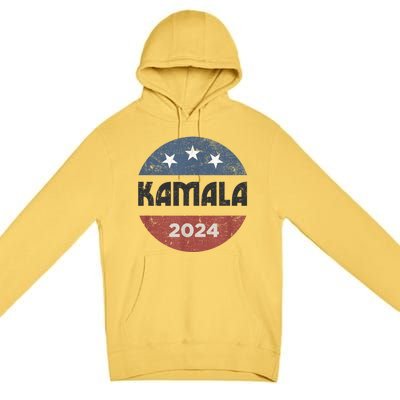 Kamala Harris 2024 Retro Vintage Election President 2024 Premium Pullover Hoodie