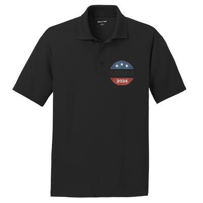 Kamala Harris 2024 Retro Vintage Election President 2024 PosiCharge RacerMesh Polo