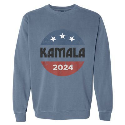 Kamala Harris 2024 Retro Vintage Election President 2024 Garment-Dyed Sweatshirt