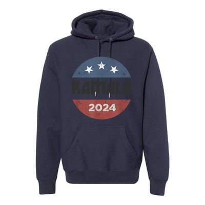 Kamala Harris 2024 Retro Vintage Election President 2024 Premium Hoodie