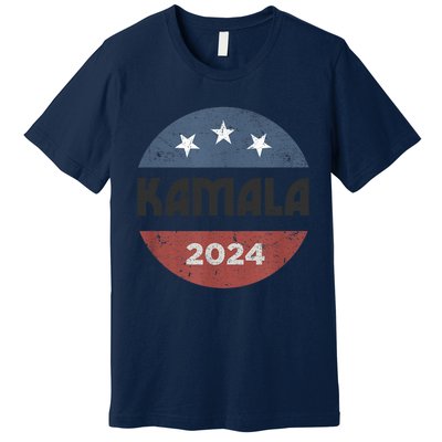 Kamala Harris 2024 Retro Vintage Election President 2024 Premium T-Shirt