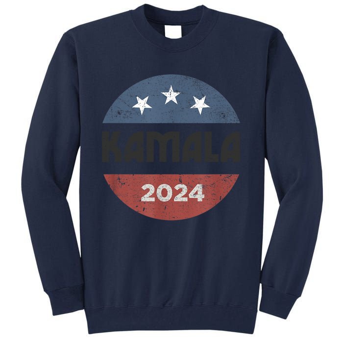 Kamala Harris 2024 Retro Vintage Election President 2024 Tall Sweatshirt