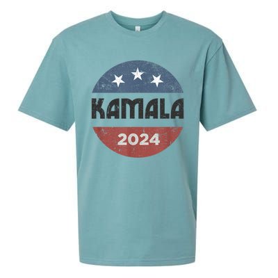 Kamala Harris 2024 Retro Vintage Election President 2024 Sueded Cloud Jersey T-Shirt