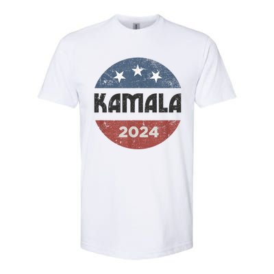 Kamala Harris 2024 Retro Vintage Election President 2024 Softstyle CVC T-Shirt