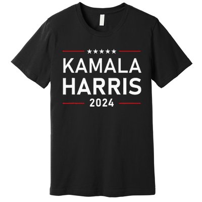 Kamala Harris 2024 Presidential Election Campaign Premium T-Shirt