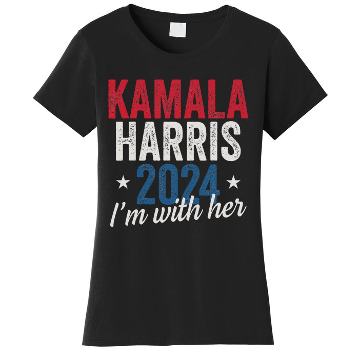 Kamala Harris 2024 Support IM With Her Kamala Harris 2024 Women's T-Shirt