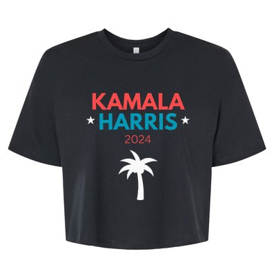 Kamala Harris 2024 Us Election Coconut Funny Meme Design Bella+Canvas Jersey Crop Tee