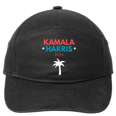 Kamala Harris 2024 Us Election Coconut Funny Meme Design 7-Panel Snapback Hat