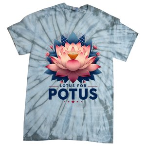 Kamala Harris 2024 Lotus For Potus Trending President Tie-Dye T-Shirt