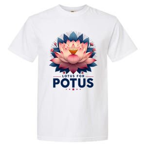 Kamala Harris 2024 Lotus For Potus Trending President Garment-Dyed Heavyweight T-Shirt