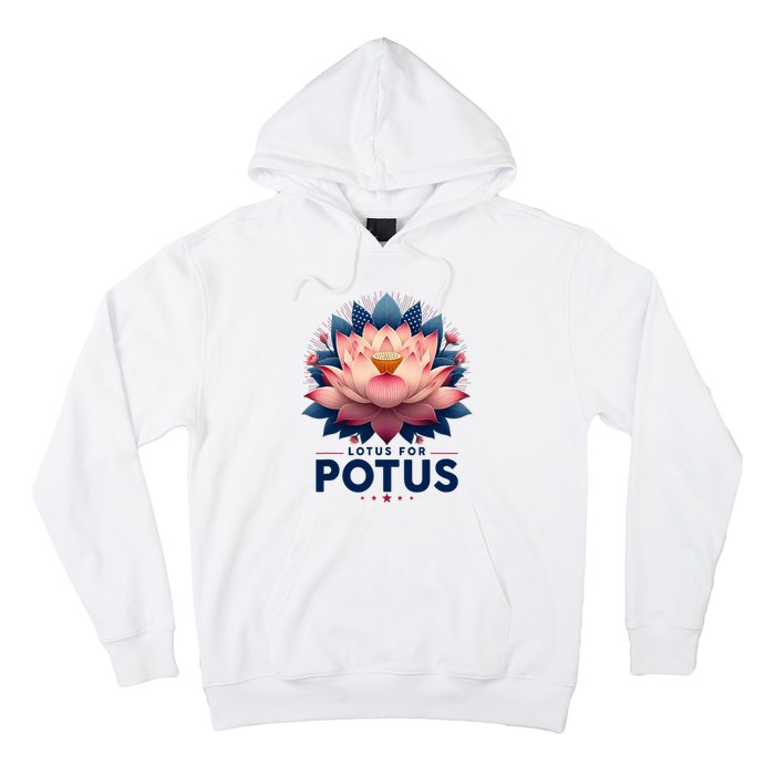 Kamala Harris 2024 Lotus For Potus Trending President Hoodie