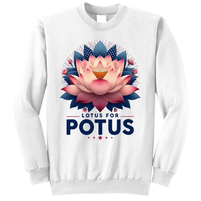 Kamala Harris 2024 Lotus For Potus Trending President Sweatshirt