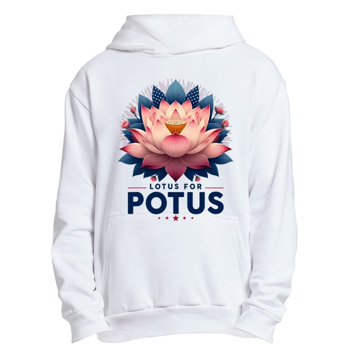 Kamala Harris 2024 Lotus For Potus Trending President Urban Pullover Hoodie