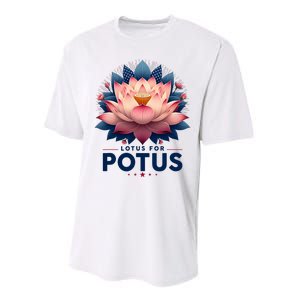 Kamala Harris 2024 Lotus For Potus Trending President Performance Sprint T-Shirt