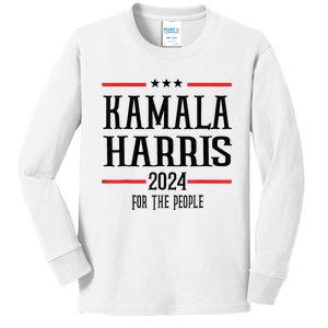 Kamala Harris 2024 Vote Madam Kamala For President 2024 Kids Long Sleeve Shirt