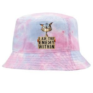 Kamala Harris 2024 I Am The Enemy Within For Women Tie-Dyed Bucket Hat