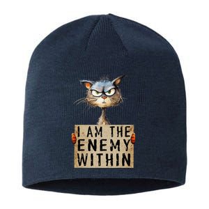 Kamala Harris 2024 I Am The Enemy Within For Women Sustainable Beanie