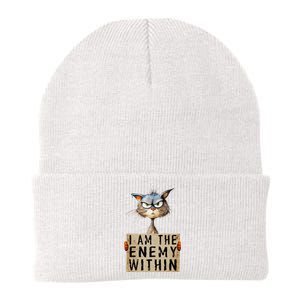 Kamala Harris 2024 I Am The Enemy Within For Women Knit Cap Winter Beanie