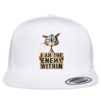 Kamala Harris 2024 I Am The Enemy Within For Women Flat Bill Trucker Hat