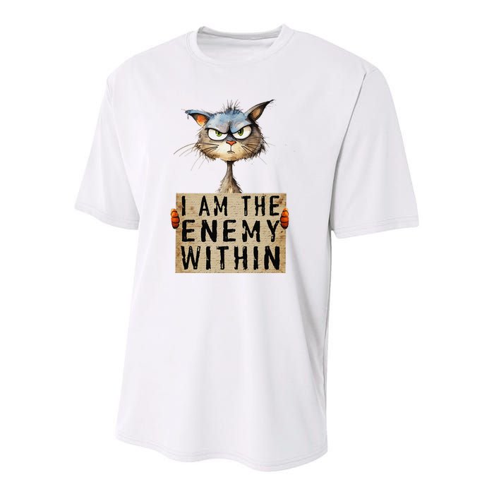 Kamala Harris 2024 I Am The Enemy Within For Women Youth Performance Sprint T-Shirt