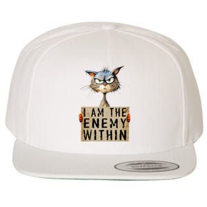 Kamala Harris 2024 I Am The Enemy Within For Women Wool Snapback Cap