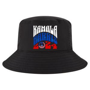 Kamala Harris 2024 Vote Peace Retro Groovy President Women Cool Comfort Performance Bucket Hat