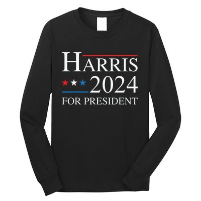 Kamala Harris 2024 For President Election Campaign Long Sleeve Shirt