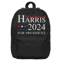 Kamala Harris 2024 For President Election Campaign 16 in Basic Backpack