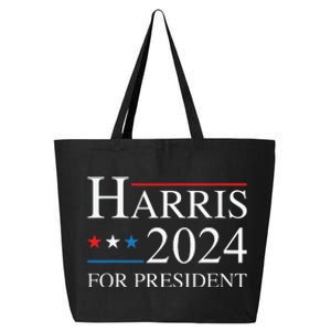 Kamala Harris 2024 For President Election Campaign 25L Jumbo Tote