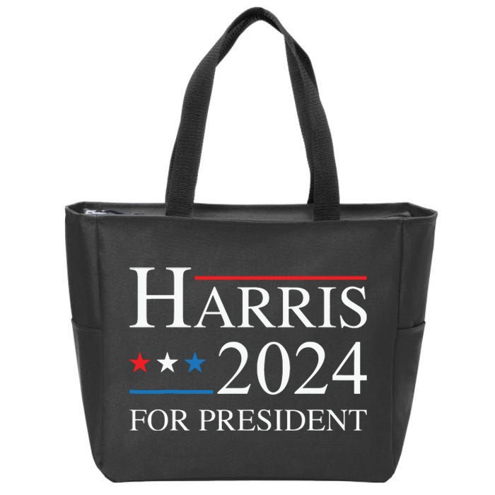 Kamala Harris 2024 For President Election Campaign Zip Tote Bag