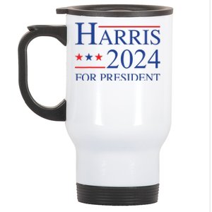 Kamala Harris 2024 For President Election Campaign Stainless Steel Travel Mug