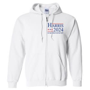 Kamala Harris 2024 For President Election Campaign Full Zip Hoodie