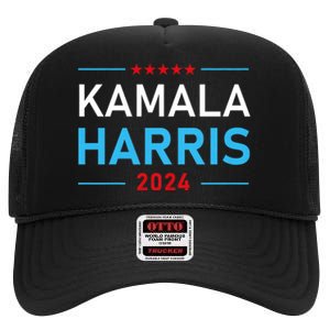 Kamala Harris 2024 Presidential Election Campaign High Crown Mesh Back Trucker Hat