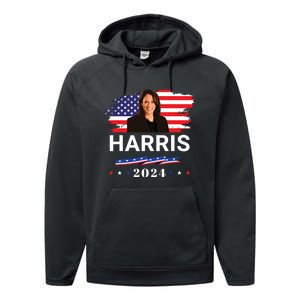 Kamala Harris 2024 Kamala Harris For President 2024 Performance Fleece Hoodie