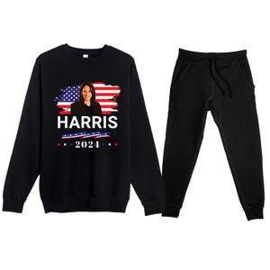 Kamala Harris 2024 Kamala Harris For President 2024 Premium Crewneck Sweatsuit Set