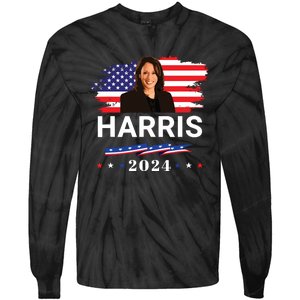 Kamala Harris 2024 Kamala Harris For President 2024 Tie-Dye Long Sleeve Shirt