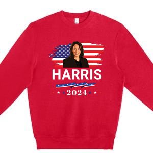 Kamala Harris 2024 Kamala Harris For President 2024 Premium Crewneck Sweatshirt