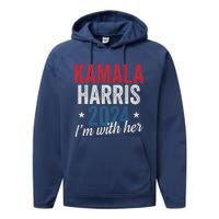 Kamala Harris 2024 Support IM With Her Kamala Harris 2024 Performance Fleece Hoodie