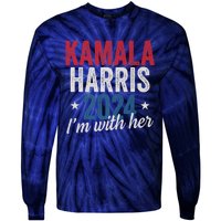 Kamala Harris 2024 Support IM With Her Kamala Harris 2024 Tie-Dye Long Sleeve Shirt