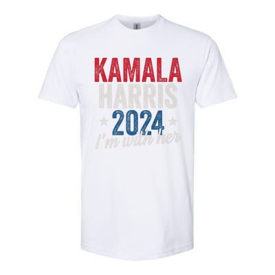 Kamala Harris 2024 Support IM With Her Kamala Harris 2024 Softstyle CVC T-Shirt