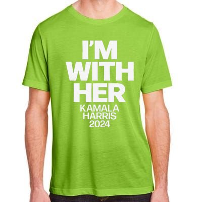 Kamala Harris 2024 Support Im With Her Kamala Harris 2024 Adult ChromaSoft Performance T-Shirt