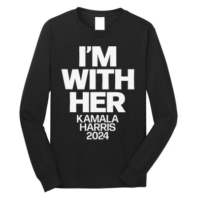 Kamala Harris 2024 Support Im With Her Kamala Harris 2024 Long Sleeve Shirt