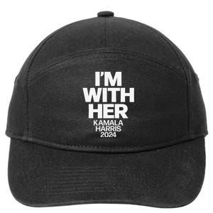 Kamala Harris 2024 Support Im With Her Kamala Harris 2024 7-Panel Snapback Hat