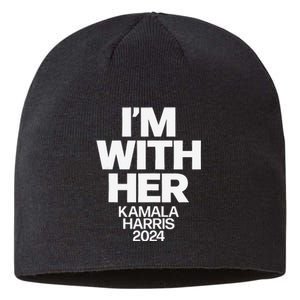 Kamala Harris 2024 Support Im With Her Kamala Harris 2024 Sustainable Beanie