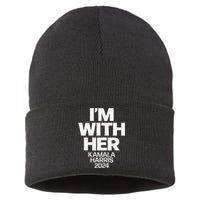 Kamala Harris 2024 Support Im With Her Kamala Harris 2024 Sustainable Knit Beanie