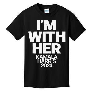 Kamala Harris 2024 Support Im With Her Kamala Harris 2024 Kids T-Shirt